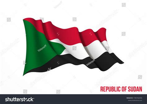 Sudan Flag State Symbol Isolated On Stock Vector (Royalty Free ...