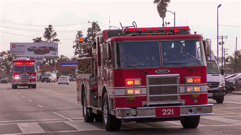 LAFD Light Force 21 Squad 21 Responding YouTube