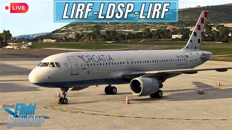 MSFS 2020 Fenix A320 V2 Croatia Airlines OPS Rome Fiumicino To