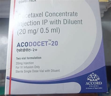 20mg Docetaxel Concentrate Injection At Rs 2850 Box Docetaxel