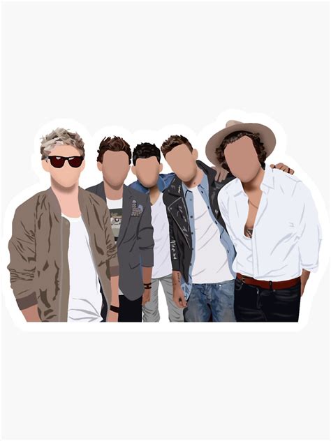 One Direction Sticker For Sale By Letteredbyaddie Redbubble