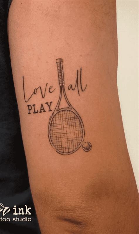 Tennis Tattoo Design Images Tennis Ink Design Ideas Sport Tattoos