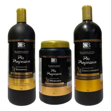 Kit Capilar PÓS PROGRESSIVA 1Kg CB Cosméticos 3 Itens Shopee Brasil