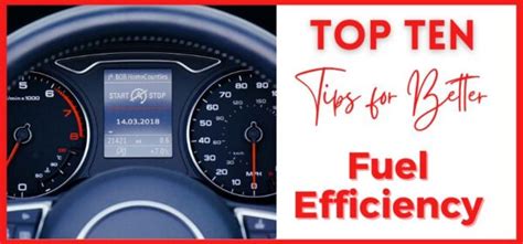 Ten Tips For Improving Your Car S Fuel Economy