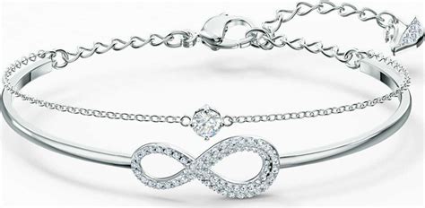 Swarovski Γυναικείο Βραχιόλι Χειροπέδα Infinity Medium με σχέδιο Άπειρο