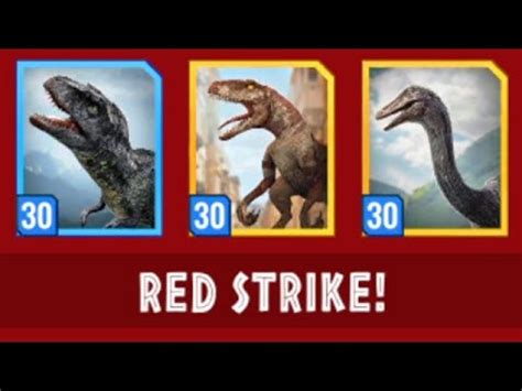 LEVEL 30 RED BOSS EPIC STRIKE JURASSIC WORLD ALIVE YouTube