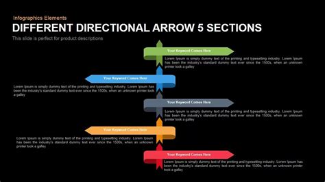 Different Directional Arrows Template For Powerpoint