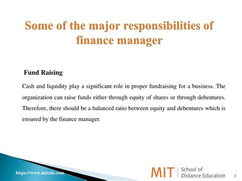 Ppt Four Important Roles Of Finance Manager Mitsde Powerpoint