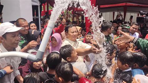 Prabowo Resmikan Titik Sumur Bor Dan Pipanisasi Di Jawa Tengah