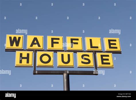 Waffle House Sign USA Stock Photo - Alamy