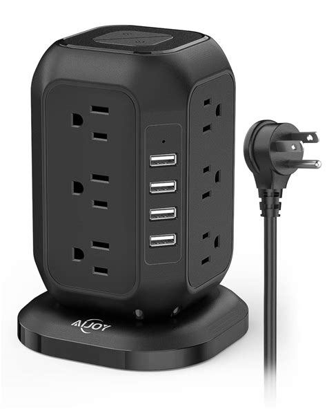 Buy Power Strip Tower With USB Ports AiJoy Surge Protector With 12 AC