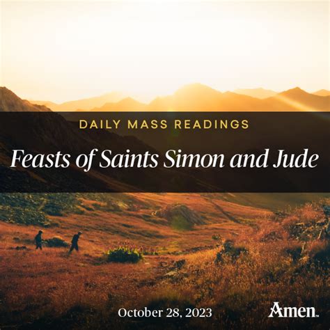 Feast Of Saints Simon And Jude October Amen