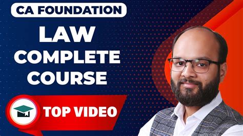 Ca Foundation Law Complete Course Part 1 Ca Fond Law Full Syllabus