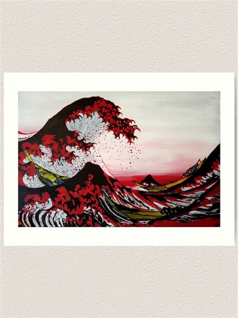 "The Red Wave. " Art Print for Sale by NFHardaker | Redbubble