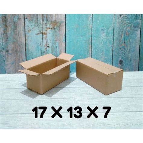 Jual Kardus Karton Box Ukuran 17x13x7 Cm Cm Single Wall Polos Shopee Indonesia