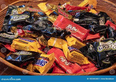 Packages Of Assorted Candy Bars Editorial Stock Photo Image Of Food