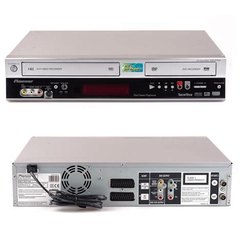 Pioneer Dvr Rt Vcr Vhs Dvd Combi Combo Recorder Ext Sky Scart Rec