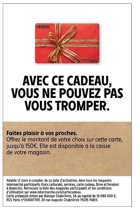 Promo Carte Cadeau chez Intermarché Hyper iCatalogue fr