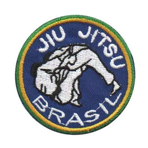 Patch Bordado Jiu Jitsu Ii Fecho De Contato Frete Gr Tis