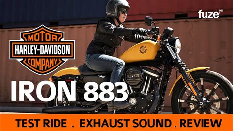 Harley Davidson Iron 883 Test Ride Review Iron 883 Exhaust Sound Rugged Gold Denim Fuze