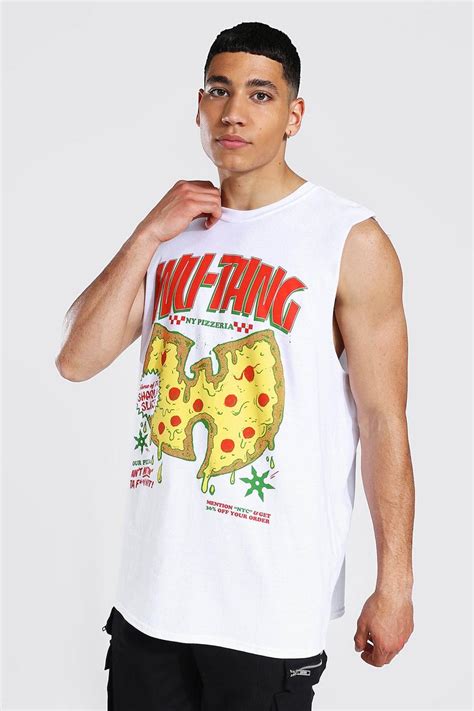 Oversized Wu Tang Clan License Tank Boohoo Uk