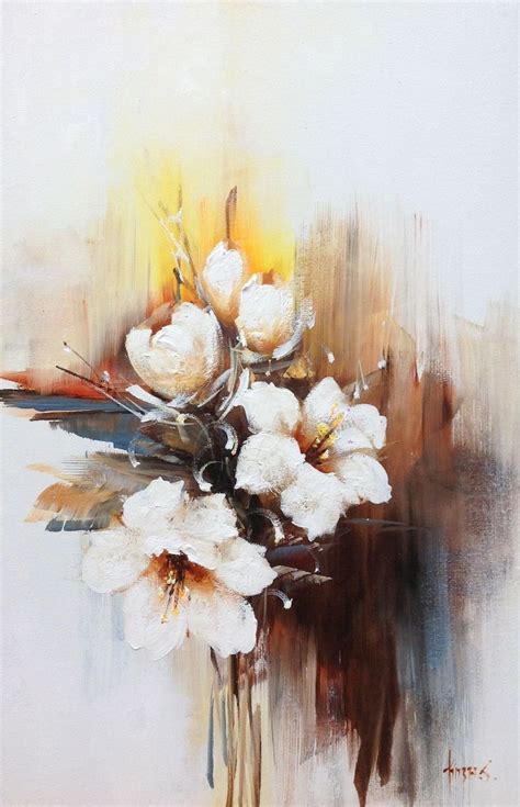 Pin by Modorova Svetlana on Цветы Flower art painting Abstract