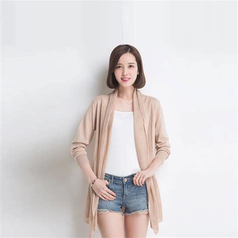 2015 New Arrival Women Long Hollow Knitted Cardigan Office Lady