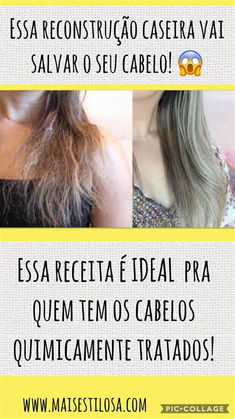 Reconstrução Caseira Clara de Ovo Adeus Cabelo Danificado