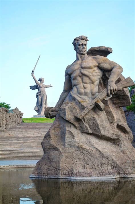 Les Appels De La M Re Patrie Monument Volgograd Russie Image Stock