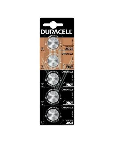 Duracell Knopfzellenbatterie 2025 CR2025 3V 5er Pack