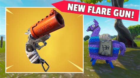 Fortnite New Flare Gun Gameplay Update Youtube