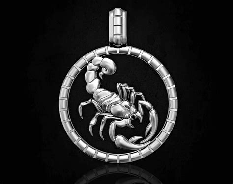 Scorpion Horoscopes Pendant 3D Model 3D Printable CGTrader