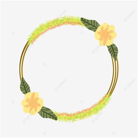 Flower Bushes Png Transparent Yellow Flower And Bush Frame Bush