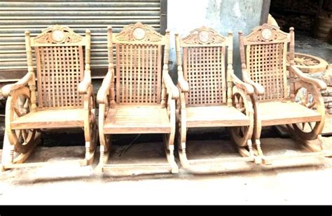 Sheesham Wood Wooden Rocking Chairs Without Cushion At Rs 12000 In