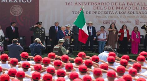 AMLO encabezada conmemoración del 161 aniversario de la Batalla de