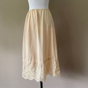 27 Van Raalte Opaquelon Half Slip Nude Large Lace Extender Etsy