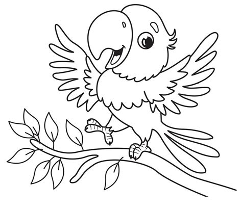 Dibujos De Loro Para Colorear E Imprimir Coloringonly