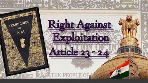 Right Against Exploitation Article Article With Case Laws Youtube