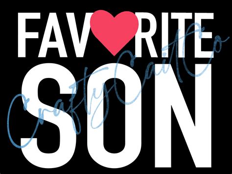 Favorite Son PNG | White PNG | Favorite Child PNG - Etsy