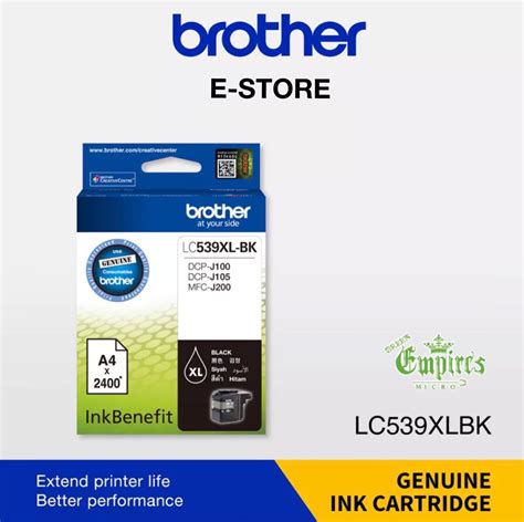 Brother LC539XL Black Original Ink Cartridge For DCP J100 DCP J105