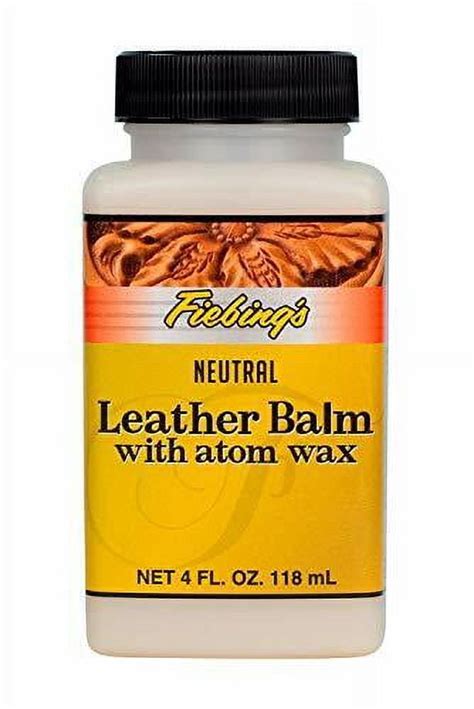 Leather Balm With Atom Wax Neutral 4 Oz