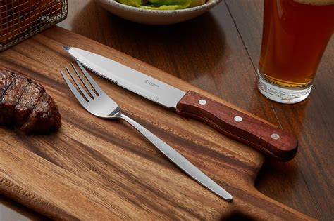 Kh Hard Wood Jumbo Steak Knife Yamzar Hospitality Supplies