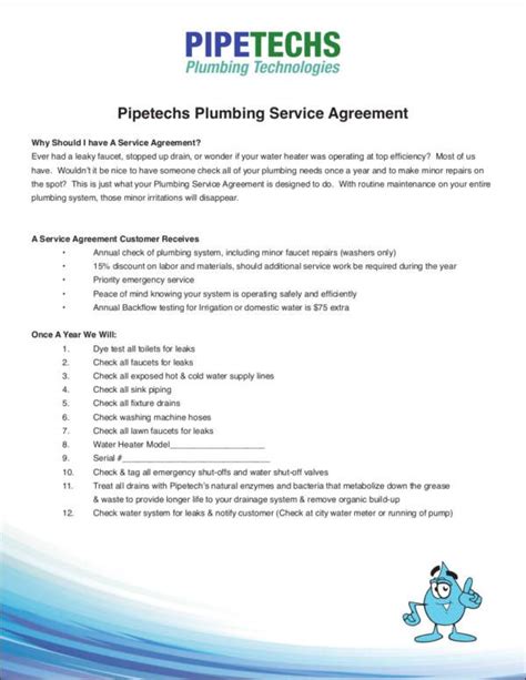 FREE 12 Plumbing Contract Samples In PDF MS Word Google Docs