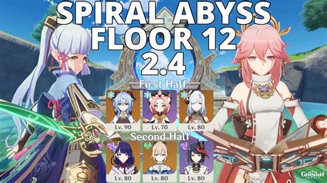 Ayaka Mono Cryo And Yae Mono Electro Spiral Abyss Floor 12 2425 9