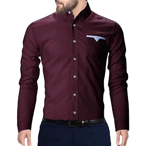 Collar Neck Mens Plain Cotton Shirt Machine Wash At Rs 320 In Bhiwandi