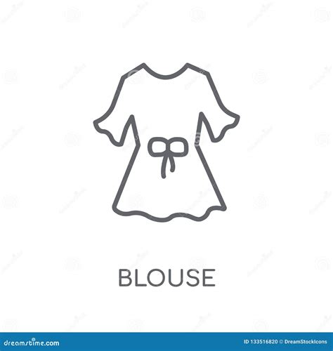 Icono Linear De La Blusa Concepto Moderno Del Logotipo De La Blusa Del