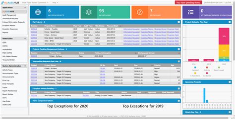 Internal Audit Dashboard Examples