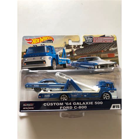 Hot Wheels TEAM TRANSPORT CUSTOM 64 GALAXIE 500 FORD C 800 15 Shopee Malaysia