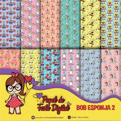 Papel Digital Bob Esponja