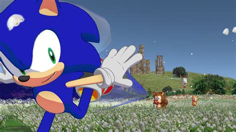 Sonic Running Across Frontiers By Sonicboy2 On Deviantart